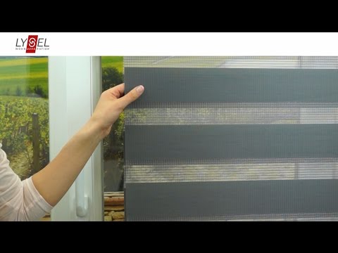 LYSEL® Schiebegardine in Doppelrollo Optik - Montageanleitung
