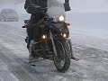 BMW R1150GS en ski's