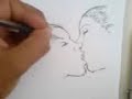 how to draw kissing lesbian in 2 minutes