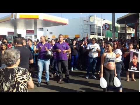 População faz manifestação por mais segurança no município de Mineiros (GO) - Part.03