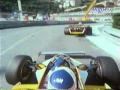 Alain Prost lap in Monaco GP on board camera car Renault F1 1983
