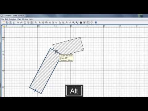 Sweet Home 3D - How to Connect walls