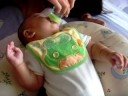 Baby Eating and sister studying
