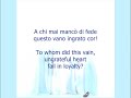 MOZART - Per piet�, ben mio, perdona (with lyrics)