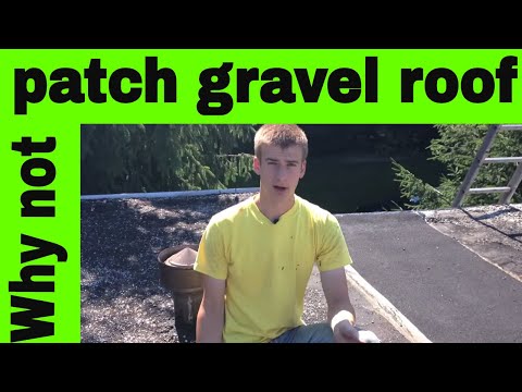 how to patch roof with tar