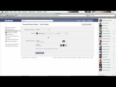 how to put that u are in a relationship on facebook