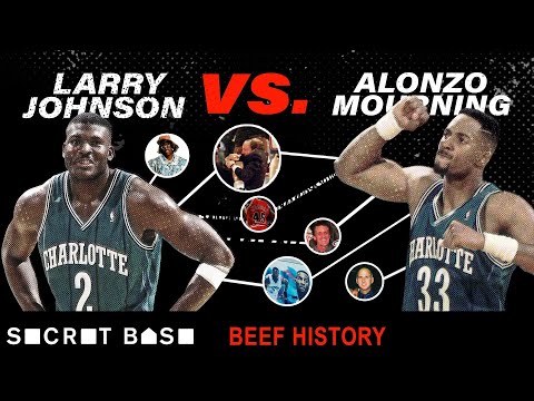 Video: Larry Johnson's beef with Alonzo Mourning included a sad Hornets mural and a weird Knicks-Heat fight