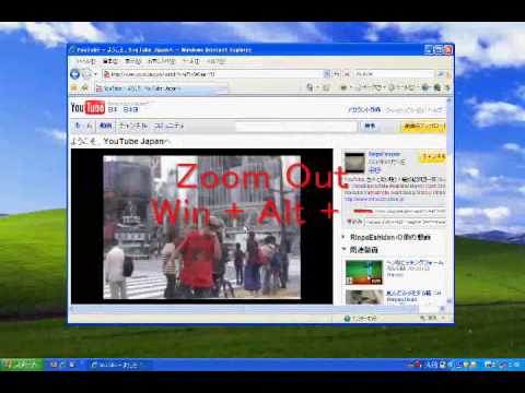 how to zoom out in paint windows xp