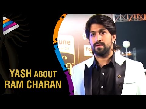 Ram Charan is a Wonderful Dancer says Kannada Actor Yash | IIFA Utsavam Awards 2016 | Green Carpet