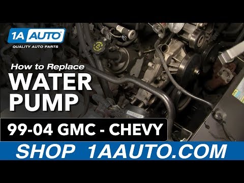How To Install Replace Water Pump Chevy GMC Silverado Sierra Tahoe Yukon 4.8L 5.3L 6.0L 99-04 1AAuto