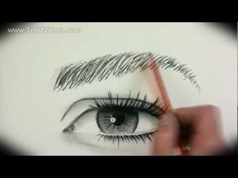 how to draw girl eyes