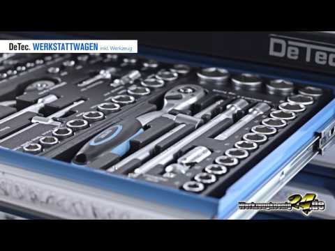 DeTec  Werkstattwagen inkl. Werkzeugsortiment