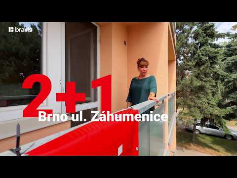 Video Prodej bytu 2+1 se šatnou, 51 m² a dvěma lodžiema 6,2 m2, Brno – ulice Záhumenice