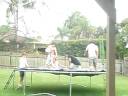 trampoline with steph, aaron, hewad, nik