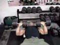 110 lb dumbbells x 25 reps