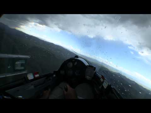 Glider Almost Hit by Lightning in Thunderstorm