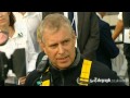 prince andrew undertook the stunt to raise money for charity. the prince started his abseil on the 87th floor and is made his way down to the 20th. the 52-ye...
