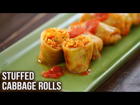 How To Make Stuffed Cabbage Rolls | Cabbage Rolls Recipe | Best Starter Recipe | Ruchi