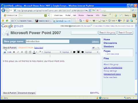 how to create google group