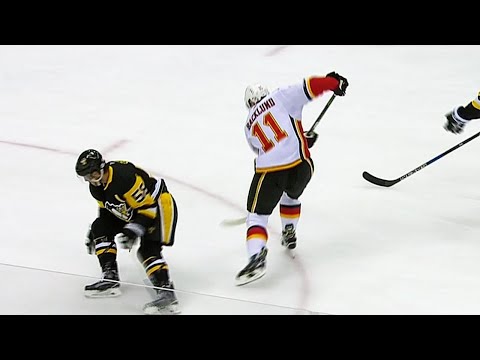 Video: Backlund dekes around Letang and Jarry to score