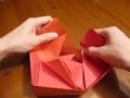 How to make an origami box with a lid
