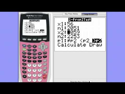 how to perform a two proportion z test