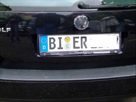 Lustige Nummernschilder