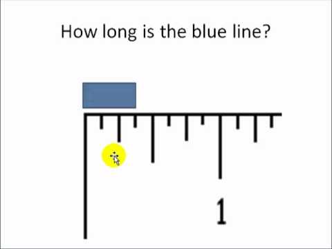 how to read a ruler in inches