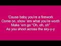 Katy Perry – Firework Lyrics HD