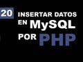 Insertar datos en MySQL mediante PHP