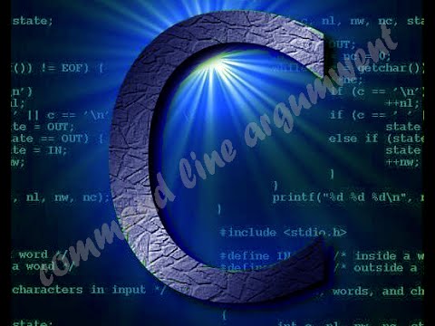 how to provide command line arguments in c
