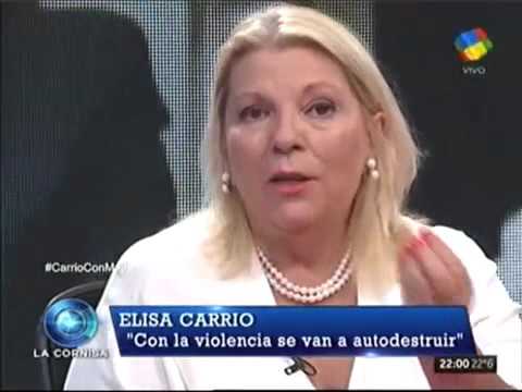 Elisa Carrio en "La Cornisa" 08/11/2015
