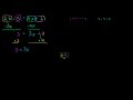 Equations with the variable on both sides.