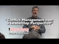 Conflict Management from a Leadership Perspective