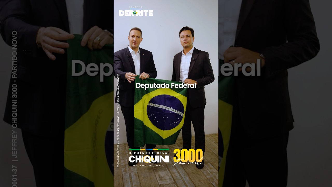 No Paraná, Guilherme Derrite apoia Jeffrey Chiquini (3000 três mil) para Deputado Federal