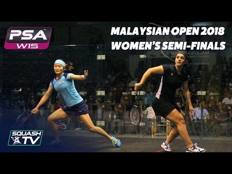 Squash: Malaysian Open 2018 - Women's Semi-Finals - Full Matches