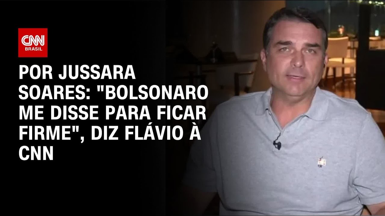 Bolsonaro me disse para ficar firme e que Michelle não é opção, diz Flávio | BASTIDORES CNN