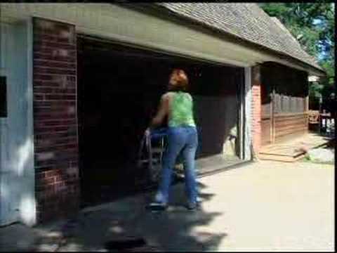 how to screen in a garage door