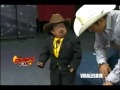 Little man kicks hot girl on TV