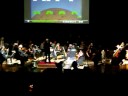 clip of member of the public playing human space invaders. performed by the english chamber orchestra and the national chorus choir at video games live, october 24th 2008 in london.