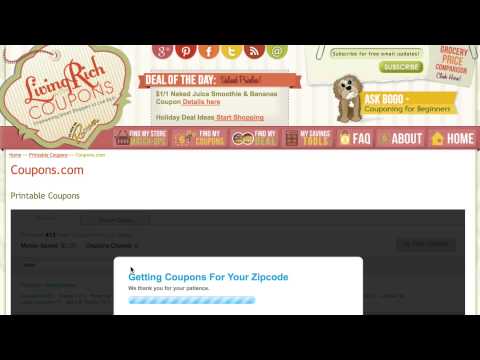 how to change zip code on coupons.com