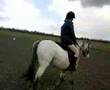 Me & Molly Riding in the snow..