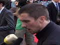 batman star christian bale goes crazy on set during filming for the new terminator movie.