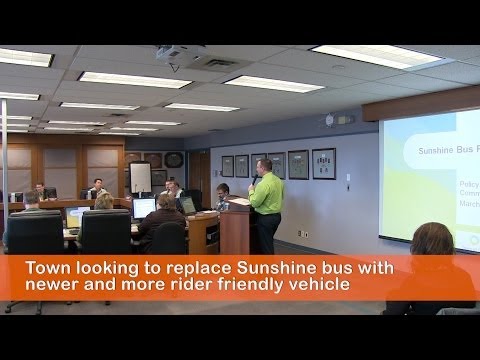 Town to replace Sunshine bus with newer and more rider friendly vehicle