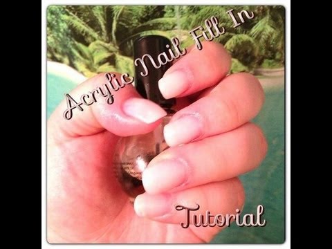 how to fill acrylic nails step by step