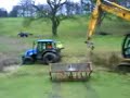 Tractor stuck in pond at shrigley hall Tractor stuck in pond at shrigley hall