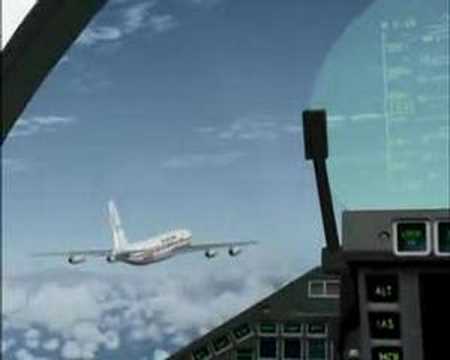 Boeing 707 EA flight over Canary Islands
