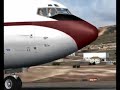 Boeing 707 EA flight over Canary Islands