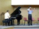 con andre al violin, en pioneros, uap, verano 2008.
