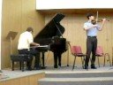 con andre al violin, en pioneros, uap, verano 2008.